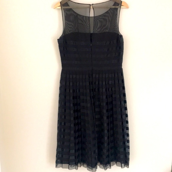 Calvin Klein black silk ribbon cocktail dress - Picture 2 of 3